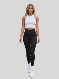 Foto 5 | Foto 5 | Legging De Mujer Mallones Leggins Mayon Lic-071 Negro Mallas Térmico