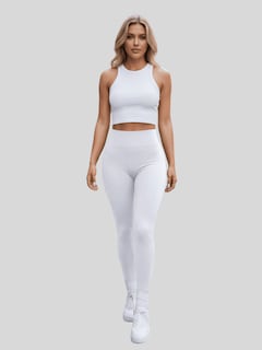 Foto 5 | Foto 5 | Legging De Mujer Mallones Leggins Mayon Lic-071 Blanco Mallas Térmico