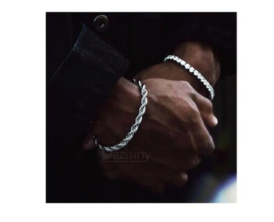 Foto 3 | Foto 3 | Pulsera Xtellar Hombre Esclava Plata Acero Inoxidable