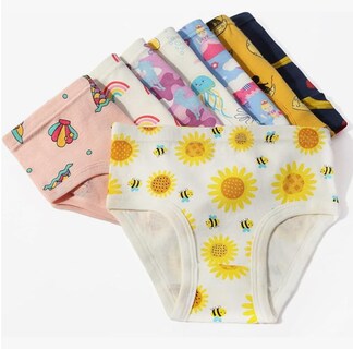 Foto 1 | Foto 1 | Xtellar Calzoncillos De Algodón Transpirables Para Niñas Ropa Interior Variada 6-8 Piezas