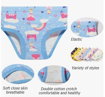 Foto 4 | Foto 4 | Xtellar Calzoncillos De Algodón Transpirables Para Niñas Ropa Interior Variada 6-8 Piezas
