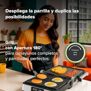 Foto 6 | Foto 6 | Parrilla Avera Ge01 Grill Sandwichera con Placas Intercambiables 3 en 1