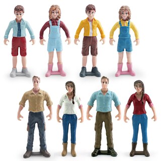 Foto 1 | Foto 1 | Juego De Figuras En Miniatura De 8 Figuras Humanas De Pvc Para Micropaisajes - Venta Internacional.