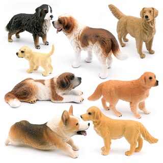 Foto 1 | Foto 1 | Juego De Figuras De Perro Realista De Plástico Pvc 8 Piezas Para Niños Y Decoración - Venta Internacional.