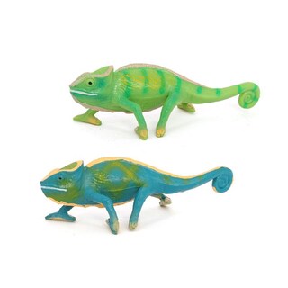 Foto 1 | Foto 1 | Figura De Juguete Con Forma De Camaleón Realista De Pvc Para Niños 2 Unidades - Venta Internacional.