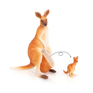 Foto 1 | Foto 1 | Figura Realista Con Forma De Canguro Madre Y Bebé Pvc 11 Cm - Venta Internacional.
