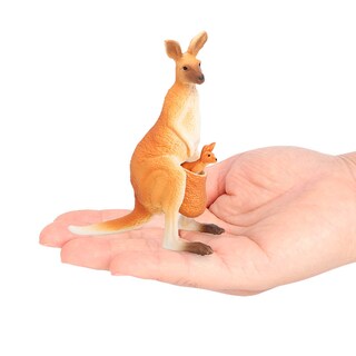 Foto 2 | Foto 2 | Figura Realista Con Forma De Canguro Madre Y Bebé Pvc 11 Cm - Venta Internacional.