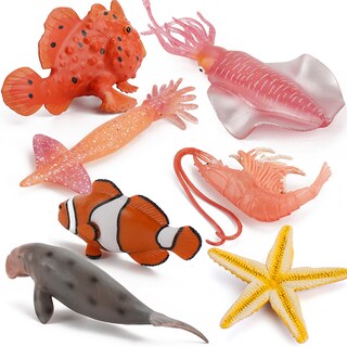Foto 1 | Foto 1 | Juego De Figuras De Vida Marina 7 Piezas Realistas De Pvc Animales Marinos Para Niños - Venta Internacional.