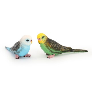 Foto 1 | Foto 1 | Set De Figuras Con Diseño De Periquito 2 Piezas Pvc Realistas Para Niños - Venta Internacional.