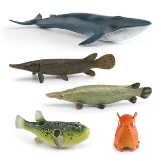 Foto 1 | Foto 1 | Juego De Figuras De Animales Del Océano 5 Unidades Modelos De Pvc Para Niños De Más De 3 Años - Venta Internacional.