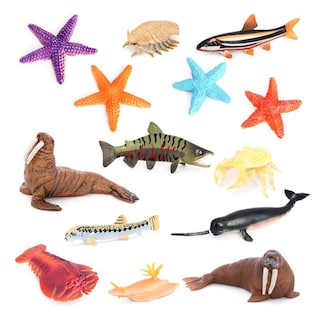 Foto 1 | Foto 1 | Juego De Figuras De Animales Marinos Realistas De 14 Piezas De Criaturas Marinas De Pvc - Venta Internacional.