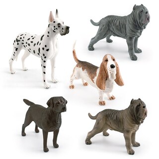 Foto 1 | Foto 1 | Juego De Figuras De Perro Realista 5 Unidades Modelos De Pvc Para Niños Mayores De 3 Años - Venta Internacional.