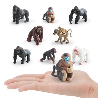 Foto 2 | Foto 2 | Set De Figuras De Gorila Y Mono 8 Piezas Pvc Realista - Venta Internacional.