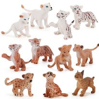 Juego De Figuras Wild Animal Cub  11 Piezas  Pvc  Realista  Bebé León Para Niños - Venta Internacional.