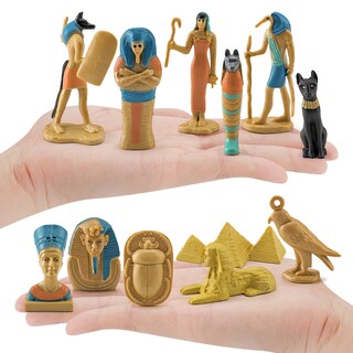 Foto 2 | Foto 2 | Set De Figuras Del Antiguo Egipto Pvc Dioses Egipcios Faraón Niños - Venta Internacional.