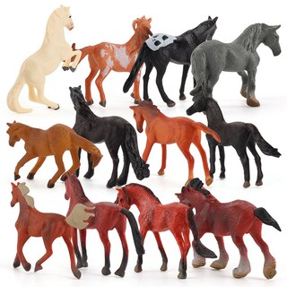 Foto 1 | Foto 1 | Juego De Figuras De Caballo Genéricas De Pvc En Miniatura 12 Unidades - Venta Internacional.