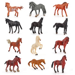 Foto 3 | Foto 3 | Juego De Figuras De Caballo Genéricas De Pvc En Miniatura 12 Unidades - Venta Internacional.