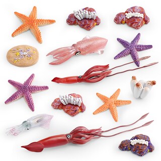 Foto 1 | Foto 1 | Juego De Figuras De Animales Marinos Realistas De Pvc Para Decoración Infantil De 15 Piezas - Venta Internacional.