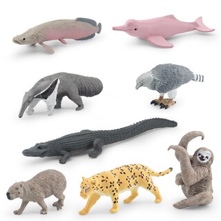 Foto 1 | Foto 1 | Juego De Figuras South American Wildlife 8 Piezas Juguete De Pvc Para Niños - Venta Internacional.