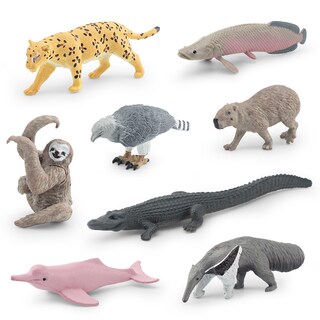 Foto 3 | Foto 3 | Juego De Figuras South American Wildlife 8 Piezas Juguete De Pvc Para Niños - Venta Internacional.