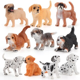 Foto 1 | Foto 1 | Juego De Figuras De Cachorros Genéricas Realistas De Pvc 10 Piezas Para Niños - Venta Internacional.