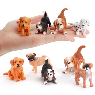 Foto 2 | Foto 2 | Juego De Figuras De Cachorros Genéricas Realistas De Pvc 10 Piezas Para Niños - Venta Internacional.