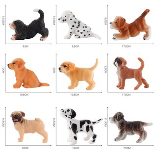 Foto 3 | Foto 3 | Juego De Figuras De Cachorros Genéricas Realistas De Pvc 10 Piezas Para Niños - Venta Internacional.