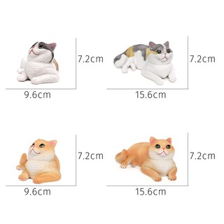 Foto 3 | Foto 3 | Juego De Figuras Realistic Cat 2 Piezas Pvc Colección De Mascotas Decoración Para Niños - Venta Internacional.