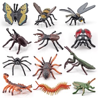 Foto 3 | Foto 3 | Set De Figuras Con Forma De Flor E Insecto 20 Unidades Modelos De Pvc Para Niños - Venta Internacional.