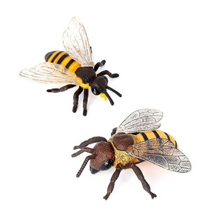 Foto 1 | Foto 1 | Set De Figuras De Abeja Realistas En Miniatura Honeybee Hornet Pvc - Venta Internacional.