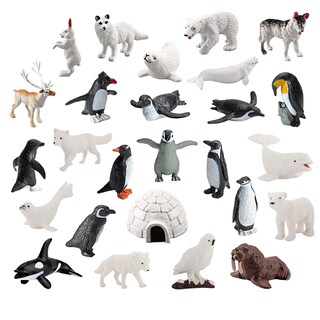 Foto 1 | Foto 1 | Juego De Figuras De Animales Árticos 26 Piezas Pvc Juguetes Educativos - Venta Internacional.