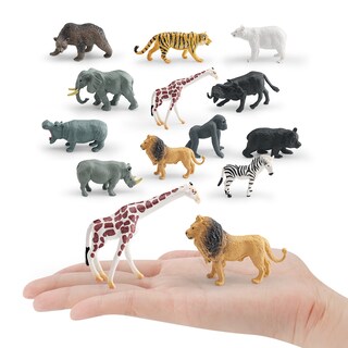 Foto 2 | Foto 2 | Juego De Minifiguras De Animales Salvajes De Pvc 12 Unidades Para Niños De Más De 3 Años - Venta Internacional.