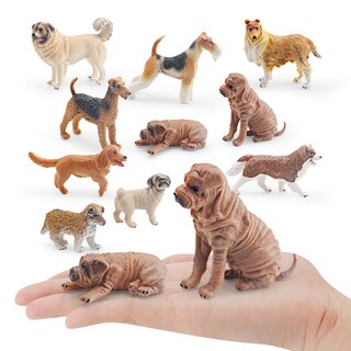 Foto 2 | Foto 2 | Set De Figuras De Perro Realista De Pvc 10 Piezas Para Niños Y Decoración - Venta Internacional.
