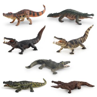 Foto 1 | Foto 1 | Set De Figuras De Cocodrilo Realista 7 Piezas Pvc Para Niños De 3 Años O Más - Venta Internacional.