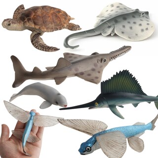 Foto 2 | Foto 2 | Juego De 12 Figuras De Animales Del Océano Juguetes Realistas De Pvc Para Niños - Venta Internacional.