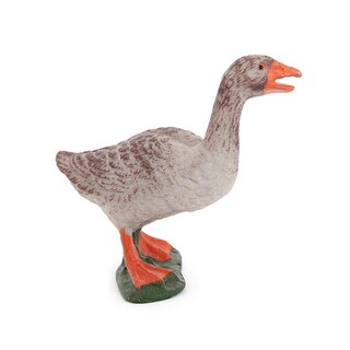 Foto 1 | Foto 1 | Figura De Ganso Modelo Realista De Animal De Granja De Pvc Color Gris 6 5 Cm - Venta Internacional.