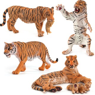 Foto 1 | Foto 1 | Juego De Figuras Realistas De Pvc Con Forma De Tigre Animal Salvaje 4 Piezas Juguete Para Niños - Venta Internacional.