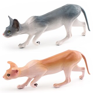 Foto 1 | Foto 1 | Set De Figuras Realistas De Gatos Sphynx Cat De Pvc Sin Pelo - Venta Internacional.