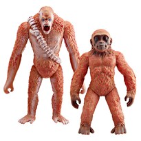 Set De Figuras Realistic Gorilla Pvc Scarred Warrior Con Bebé  2 Unidades - Venta Internacional.