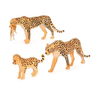 Foto 1 | Foto 1 | Juego De Figuras Cheetah Family 3 Piezas De Guepardo Africano De Pvc - Venta Internacional.