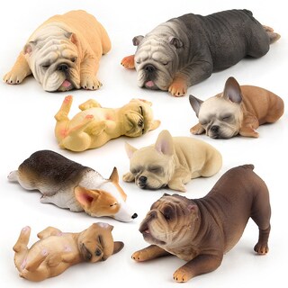 Foto 1 | Foto 1 | Set De Figuras De Perro Durmiendo 7 Piezas Decoración Realista De Pvc Para Niños - Venta Internacional.
