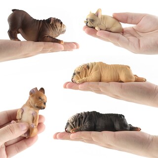 Foto 3 | Foto 3 | Set De Figuras De Perro Durmiendo 7 Piezas Decoración Realista De Pvc Para Niños - Venta Internacional.