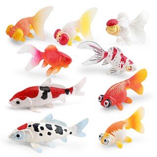 Foto 1 | Foto 1 | Set De Figuras De Peces Realistas Peces De Colores Y Koi 9 Piezas De Pvc Para Niños - Venta Internacional.