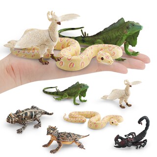 Foto 2 | Foto 2 | Set De Figuras De Animales Salvajes 6 Unidades Escorpión Fénix Iguana Y Serpiente - Venta Internacional.
