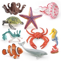 Juego De Figuras Ocean Life De Pvc Con Criaturas Marinas Realistas  10 Unidades - Venta Internacional.