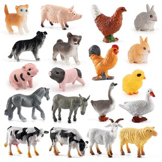 Foto 1 | Foto 1 | Juego De Figuras De Animales De Granja Realistas De Pvc 19 Piezas Para Niños De Más De 3 Años - Venta Internacional.