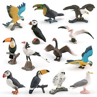 Foto 1 | Foto 1 | Set De Figuras Genéricas Realistas De Pájaros 13 Modelos De Pvc Para Decoración Infantil - Venta Internacional.