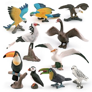 Foto 2 | Foto 2 | Set De Figuras Genéricas Realistas De Pájaros 13 Modelos De Pvc Para Decoración Infantil - Venta Internacional.