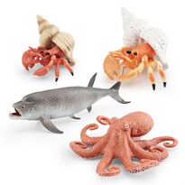 Juego De Figuras De Animales Del Océano  4 Piezas  Realistas  De Pvc  Vida Marina - Venta Internacional.