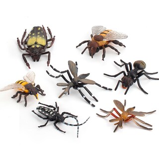 Foto 1 | Foto 1 | Juego De 6 Figuras De Insectos Realistas De Pvc Modelos De Insectos Juguetes Para Niños - Venta Internacional.